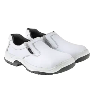 Liberty Warrior 5UK-WHT-3003_123 PU Double Density Steel Toe Low Ankle White Washable Microfiber Safety Shoe Size 5