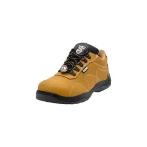 Acme TanX Men's PU Double Density Steel Toe Low Ankle Leather Safety Shoes Brown