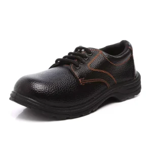 Agarson Captain PVC Sole Steel Toe Black & Orange Safety Shoes