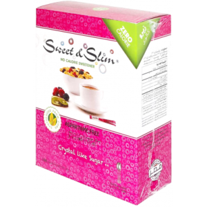 SWEET & SLIM ZERO CALORIE SWEETENER ASPARTAME FREE 100 SACHETS