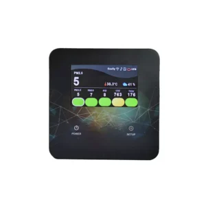 Airveda PM2510CVTH-T,  PM 2.5 Temp Humidity Air Quality Monitor With Pro Touch