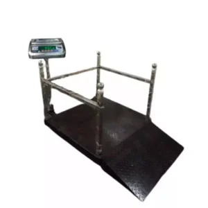 ALPHA Standard Size Stainless Steel Electronic Platform Wheel Chair Scale