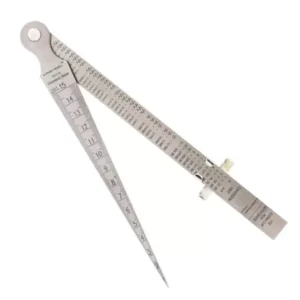 Kristeel Shinwa Bore Gauge - A (1 - 15 mm ) with 6Inch Clip Rule (1302 ) 3850