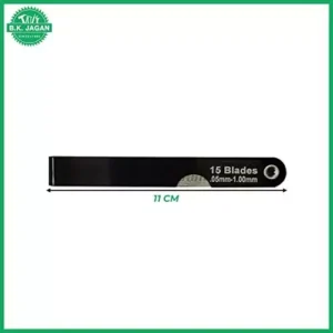 B K JAGAN & CO .05 mm - 1.00 mm (4 Inch) Stainless Steel Feeler Gauge Marking Blade