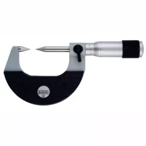 Baker Point Type 15? Hardened Steel Measruring Tip Micrometer INC1 Series (0 to 4 Inch)