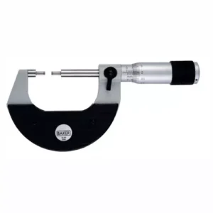 Baker Spline Type (?3 mm X L 8 mm) Carbide Measuring Face Micrometer (0 to 100 mm)