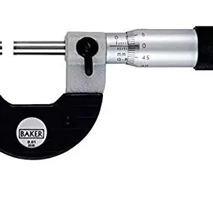 Baker Disc Type Non-Rotating Hardened Steel Measuring Face Micrometer MMC Series (0 to 100 mm)
