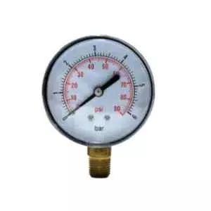 AKARI 40 mm Dry Pressure Gauge 1/8 inch Thread Size Back Connection