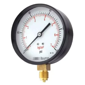 Baumer 63 mm 0-10 kg/cm2 Pressure Gauge AD-D2-2BM-BOTTOM-0/10KG