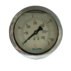 Bellestone 4 Inch 0-150 PSI Stainless Steel Pressure Gauge Back Connection - Glycerine