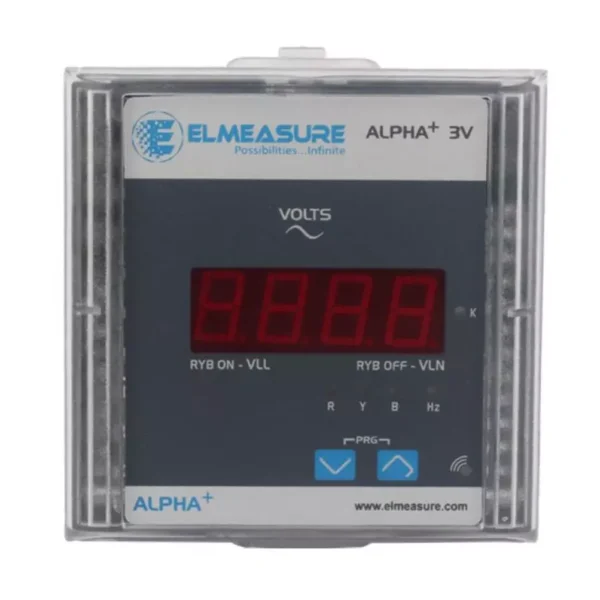 Elmeasure Digital 3 Phase Voltmeter ALPHA+3V