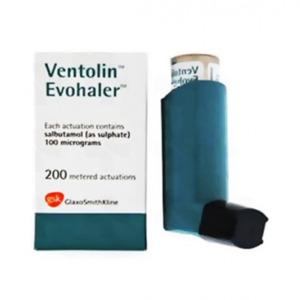VENTOLIN EVOHALER 100 MCG / ACTUATION ( SALBUTAMOL ) INHALER 200 METERED ACTUATIONS