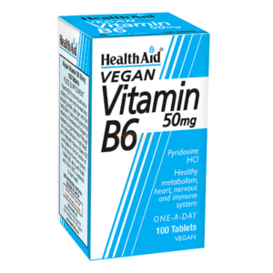 Health Aid Vitamin B6 (Pyridoxine HCl) 50mg Tablets