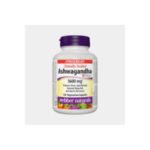 Webber Naturals Ashwagandha 3600mg Veg Capsules 120?s