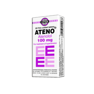 Ateno 100 mg ( Atenolol ) 20 tablets