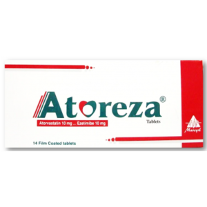 Atoreza 10 / 10 mg ( Ezetimibe 10 mg  / Atorvastatin 10 mg ) 28 film-coated Tablets