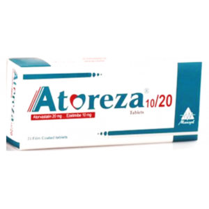 Atoreza 10 / 20 mg ( Ezetimibe 10 mg  / Atorvastatin 20 mg ) 21 film-coated Tablets