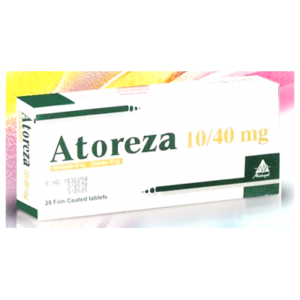 Atoreza 10 / 40 mg ( Ezetimibe 10 mg  / Atorvastatin 40 mg ) 28 film-coated Tablets