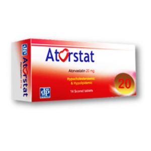 Atorstat 20 mg ( Atorvastatin ) 14 Film-Coated Tablets