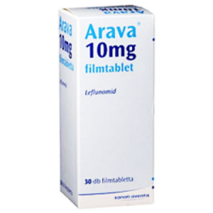 Avara 10 mg ( Leflunomide ) 30 film-coated tablets