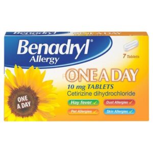 Benadryl Allergy One A Day 10mg Tablets 7?s