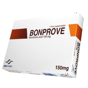 BONPROVE 150 mg ( Ibandronic Acid ) 3 Film-Coated Tablets