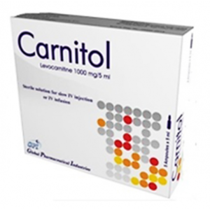 Carnitol 1 gm / 5 mL ( L - Carnitine ) 5 IV ampoules