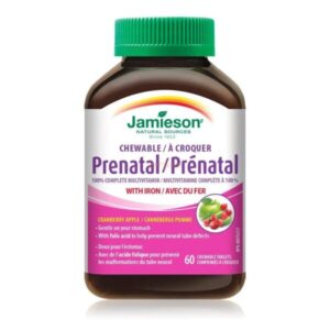 Jamieson 100% Complete Chewable Prenatal Multivitamin Tablets 60?s