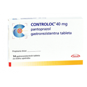 Controloc 40 mg ( Pantoprazole ) 14 tablets