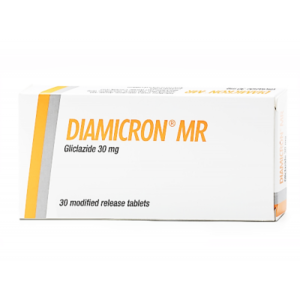 Diamicron MR 30 mg ( Gliclazide ) 30 tablets