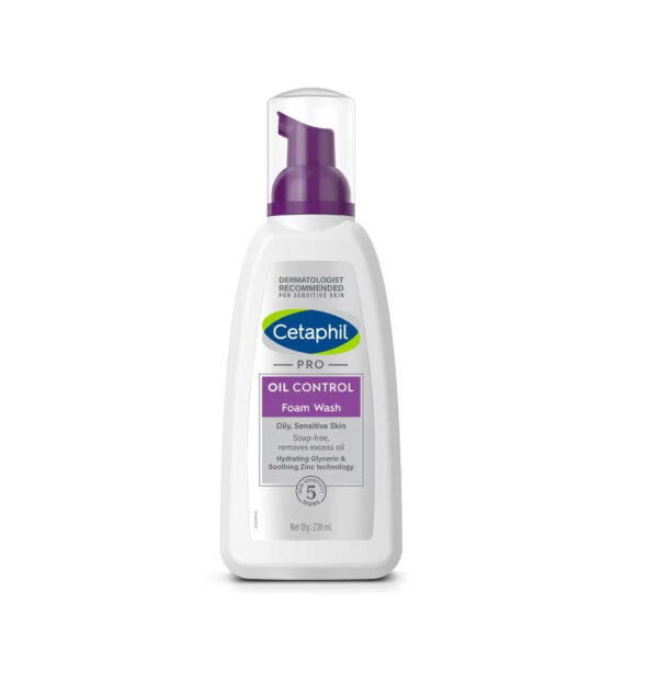Cetaphil PRO Oil Control Foam Face Wash for Acne & Oily Prone Skin (236ml)