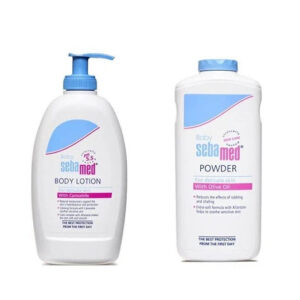 SebaMed Baby Lotion, 400ml & Baby Powder, 200g Combo