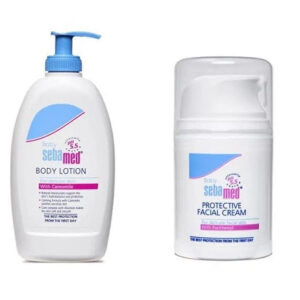 Sebamed Baby Lotion, 400ml & Baby Protective Facial Cream (50ml) Combo