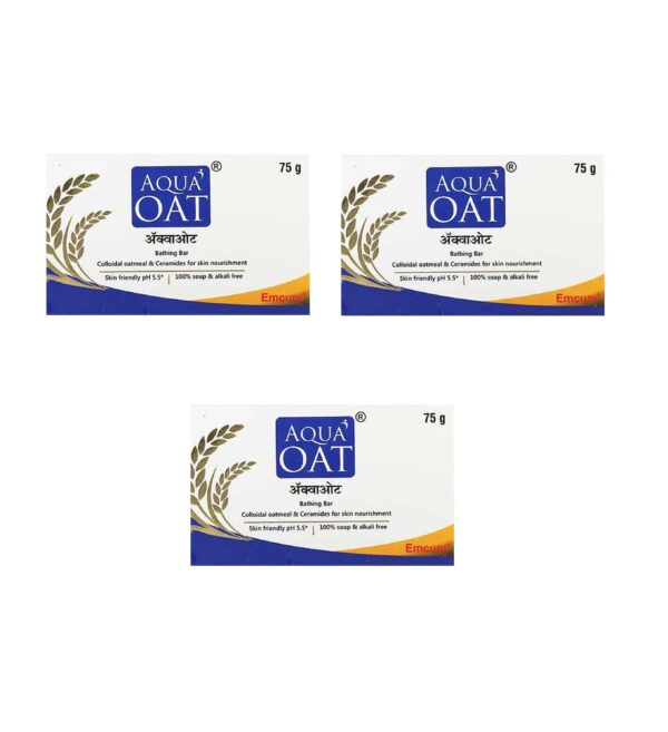 Aqua Oat Soap (75GM) (PACK OF 3)