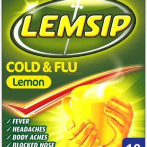 Lemsip Cold & Flu Lemon Powder for Oral Solution 10?s