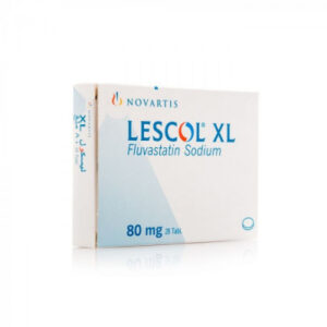 LESCOL XL 80 MG ( FLUVASTATIN ) 28 FILM-COATED TABLETS