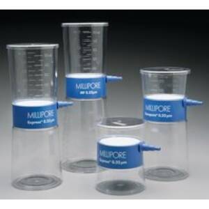 Millipore SCVPU02RE Polyethersulfone Stericup-VP Bottletop Radio-Sterilized Filter Unit, 0.10 Micron, 250mL Funnel Capacity