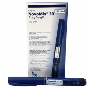 NovoMix 30 FlexPen 100 units / ml ( insulin aspart / protamine insulin aspart ) pre-filled 5 flexpens