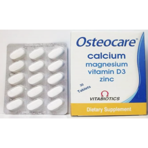 Osteocare ( Calcium Carbonate + Magnesium carbonate + Vitamin D 3 + Zinc ) 30 tablets