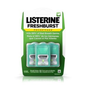 Listerine FreshBurst Pocketpaks FreshBreathStrips72?s