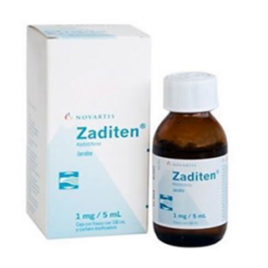 Zaditen 1 mg / 5 mL Syrup ( Ketotifen ) 100 mL