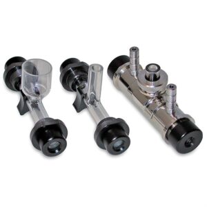 Centre fill glass cup-shaped filler: length 200mm