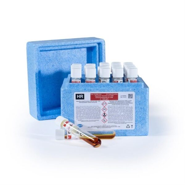 Hach 2125951 16mm COD Vials High Range 0-1500mg/l Pack of 25