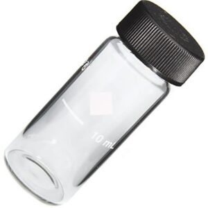 10ml Round Glass Sample Cell with Cap for Hach Colorimeter Pack of 6