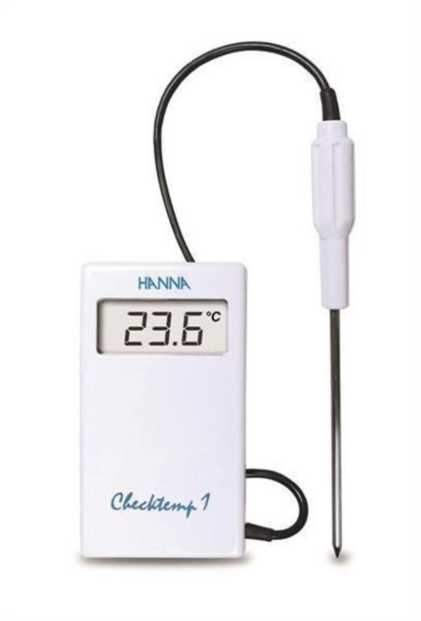 Hanna Checktemp1 thermometer with 1m cable probe. Hi-98509