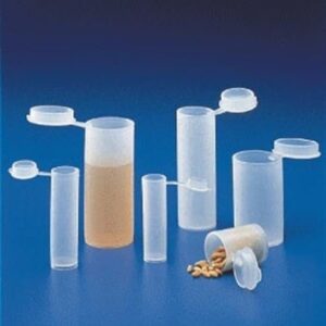 2.5ml Sample Specimen Tube PE With Push In Captive Cap - Pack of 10