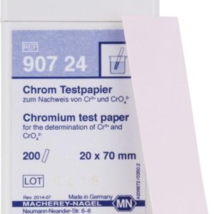 CHROMIUM test paper box of 200 strips 20 x 70 mm