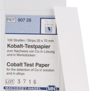 COBALT test paper box of 100 strips 20 x 70 mm
