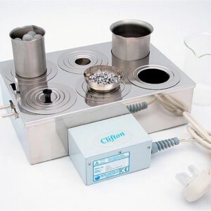 321 x 216 x 90mm Clifton Stainless Steel Rectangular Electric Bath 6 x 80mm Holes