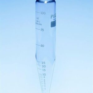 ASTM Centrifuge Tube 100ml ASTM D96, D91 Glass Conical Bottom Pack of 2